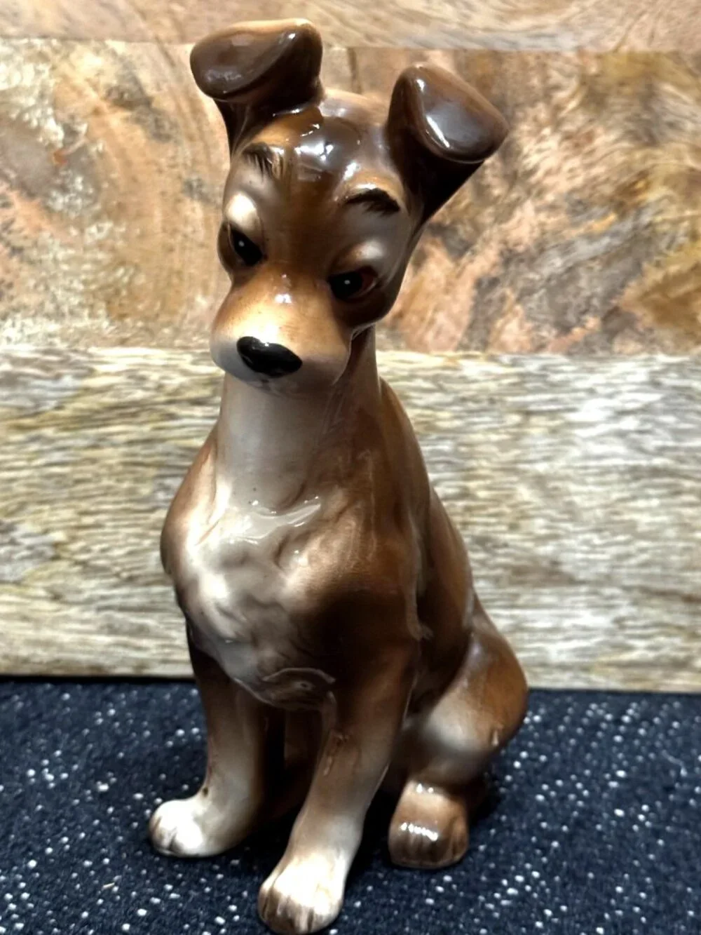 Walt Disney Lady and the Tramp, Tramp Ceramic Figurine, Vintage Circa 1955